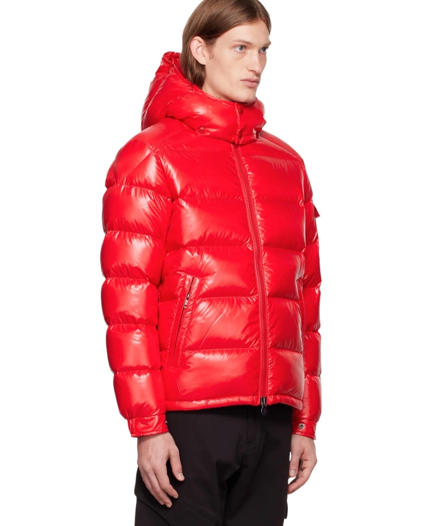 Red Moncler Maya Puffer Jacket - Moschello Clothing - Moschello Clothing